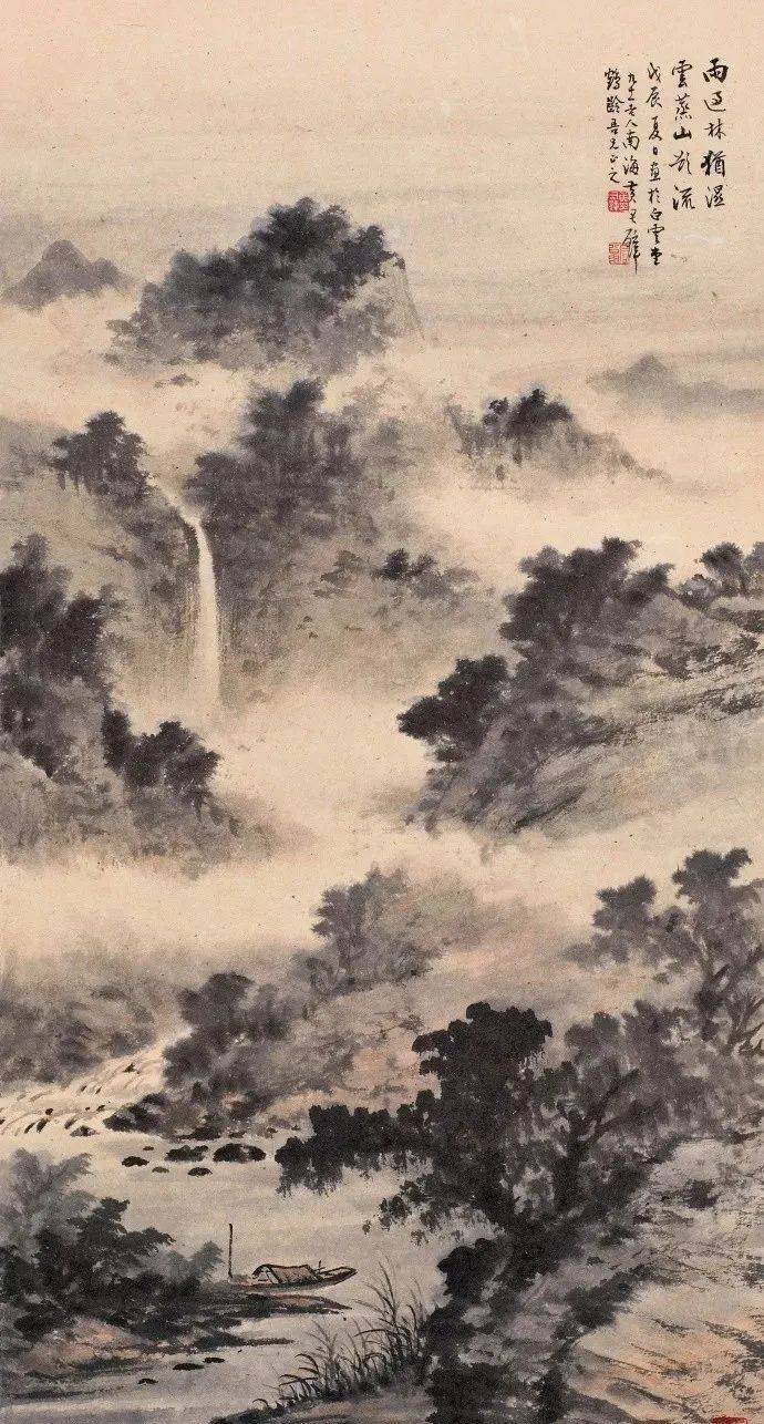 秀美国画山水,自成一格,气势万千
