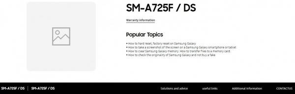 三星Galaxy A72现身官网!售价信息出炉参数也被曝光