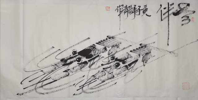 石长青:焦墨画虾第一人