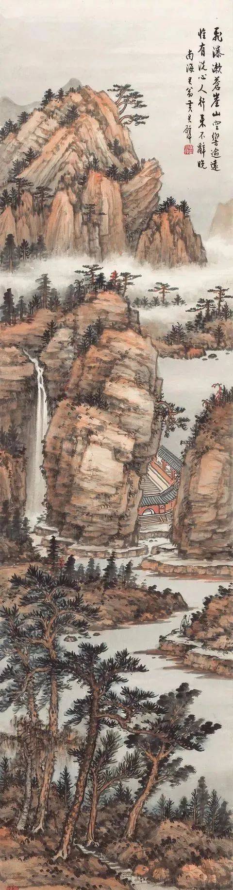 秀美国画山水,自成一格,气势万千