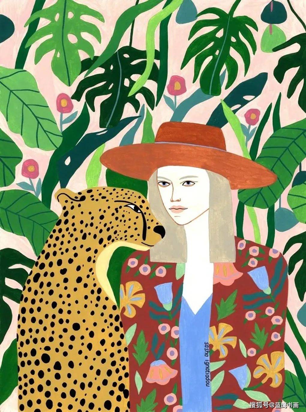 90后绘画家sashaignatiadou的绘画作品,不以超写实见长,却极具魅力