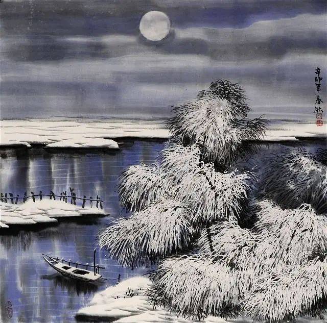 100幅山水雪景的画法(一生受益的国画教程~)