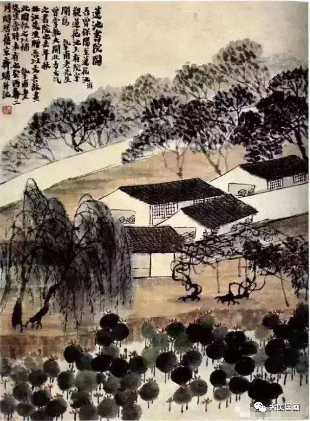 齐白石最具诗情画意山水画50幅!