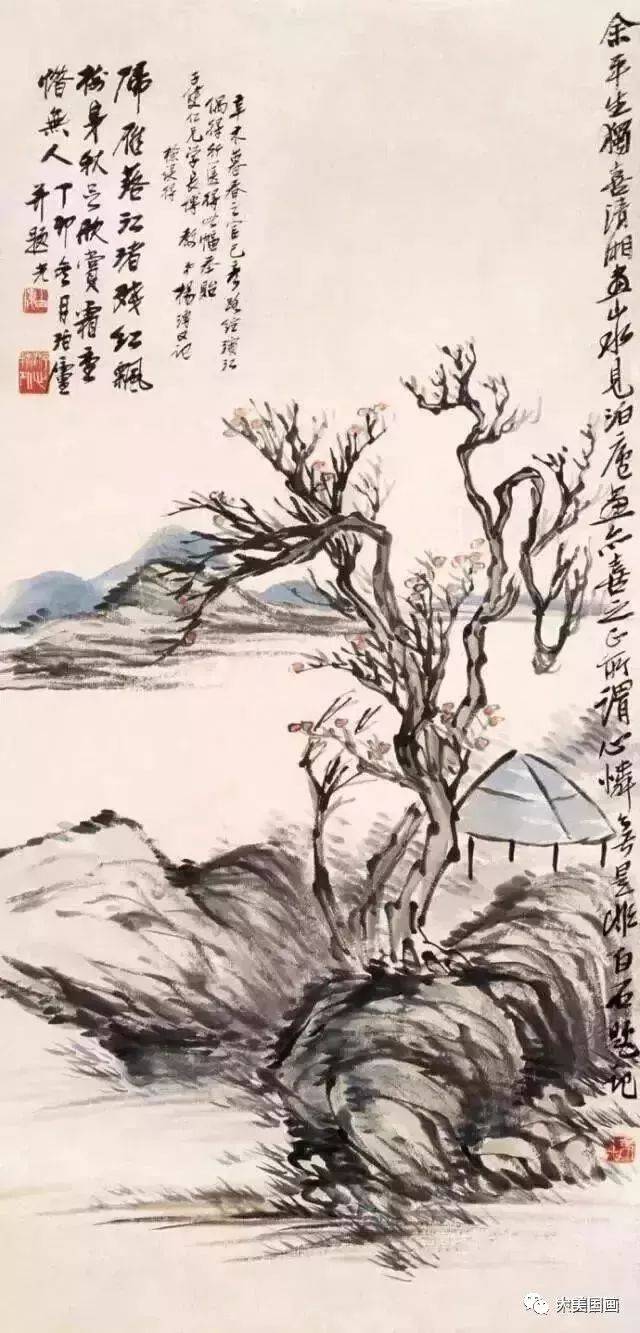 齐白石最具诗情画意山水画50幅!