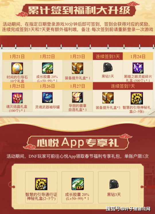 17个最新DNF新春福利活动汇总!看完即可使劲薅羊毛