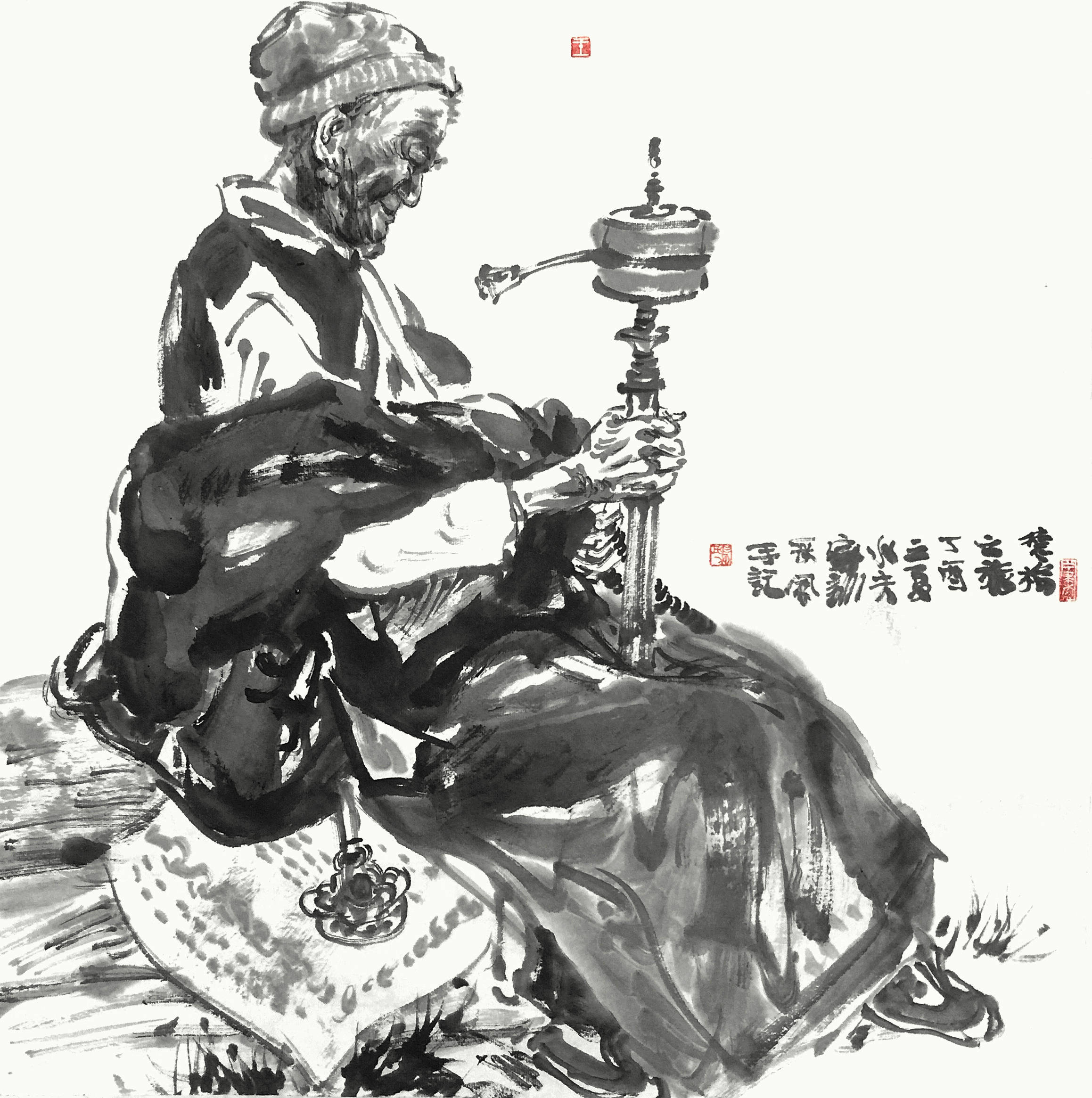 自知不自足 他一直在绘画的路上探索前行,不忘初心