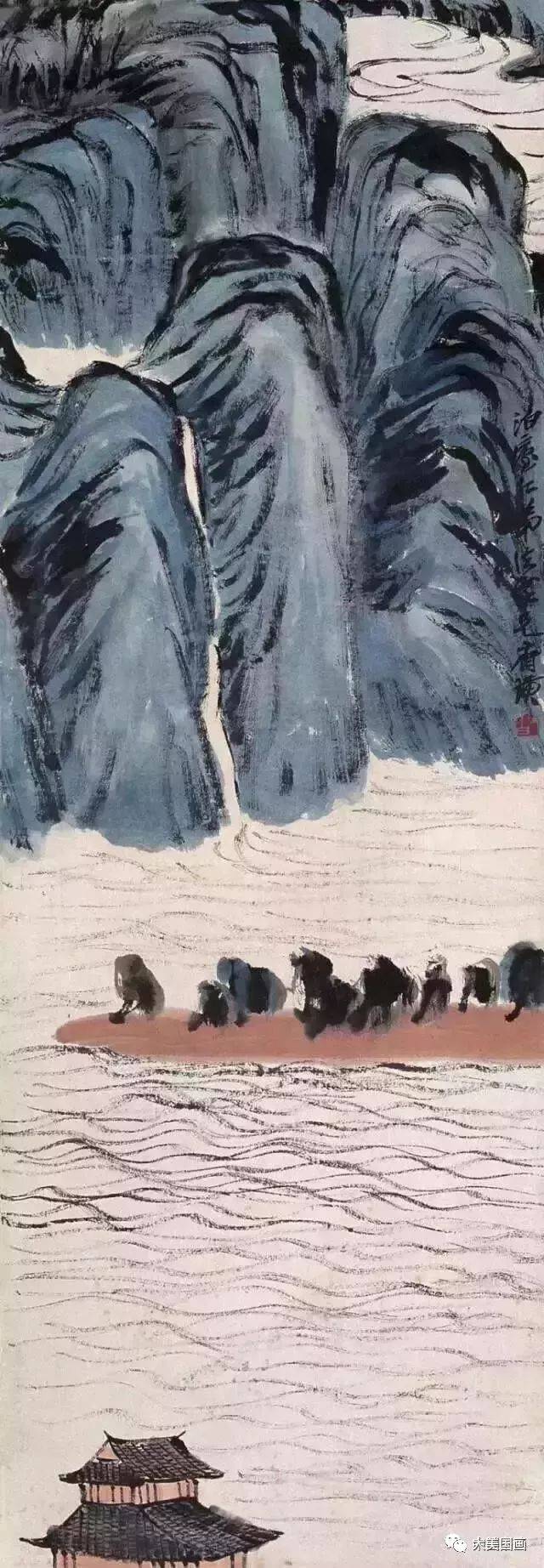 齐白石最具诗情画意山水画50幅!