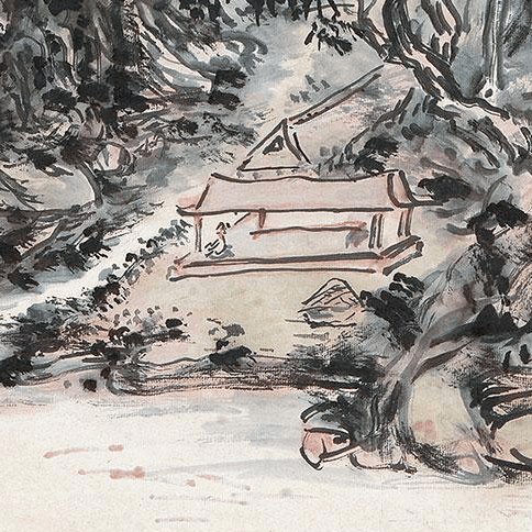 赏画|黄宾虹 《栖霞山居图》