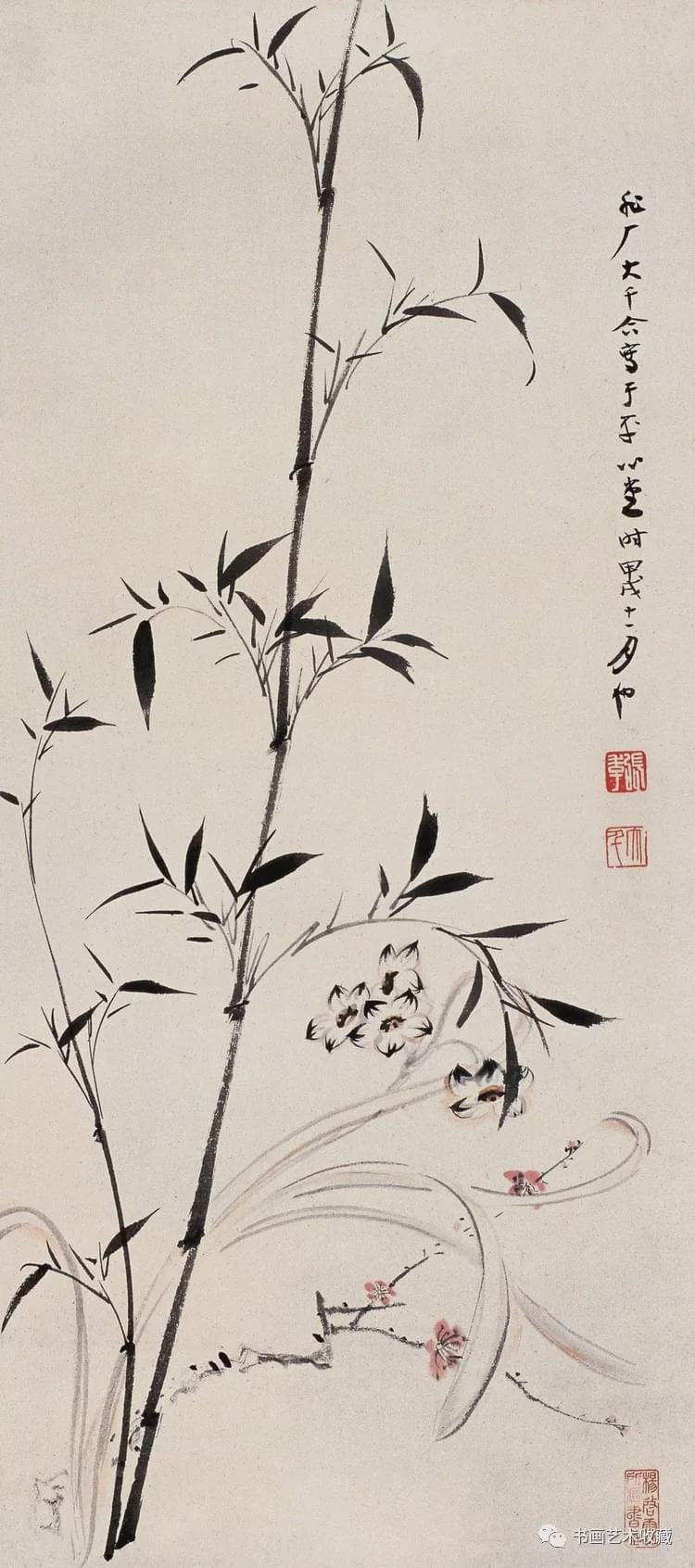 国画欣赏:张大千 花鸟作品选