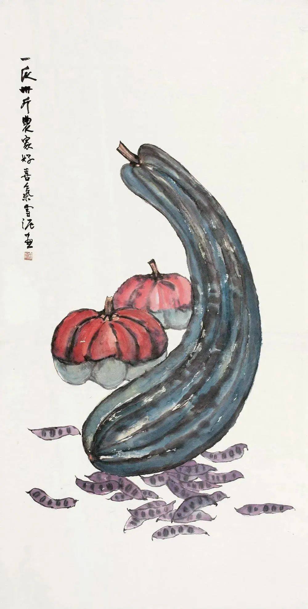 蔬果画得雅,也可成大家:少为人知的孙雪泥中国花鸟画作品