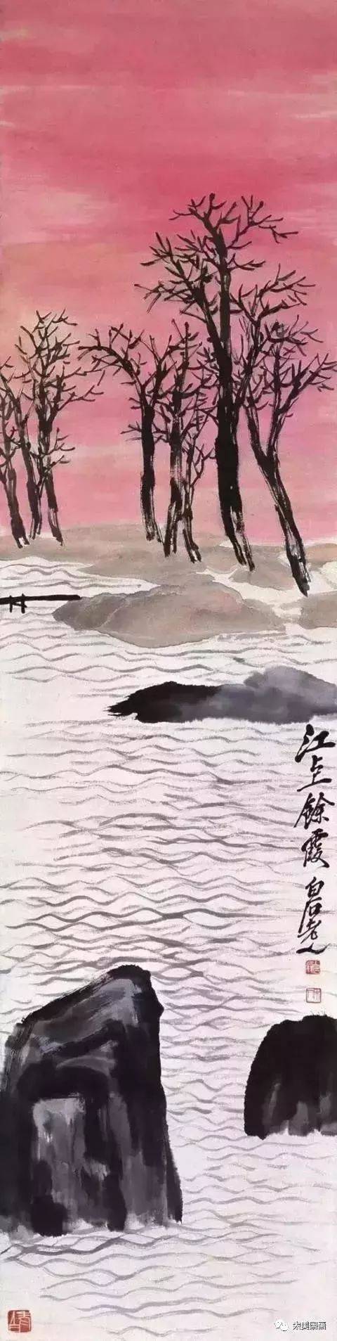齐白石最具诗情画意山水画50幅!