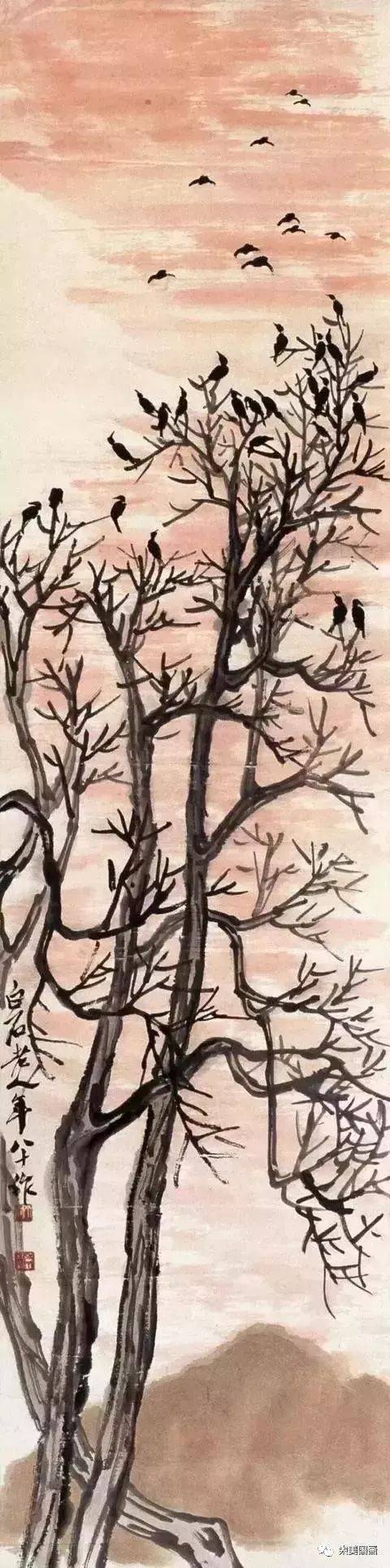 齐白石最具诗情画意山水画50幅!