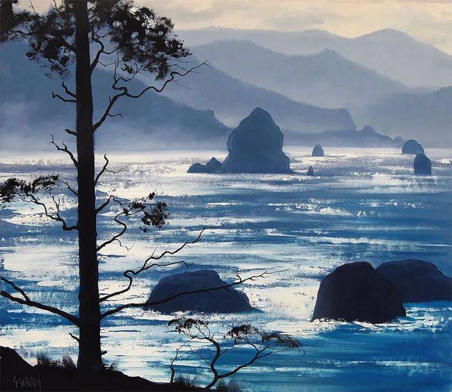 阳光是大自然的灵魂,澳大利亚画家格雷厄姆的风景油画
