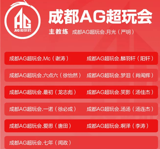 ag公布kpl秋季赛大名单,梦泪首发登场,老帅遗憾退役
