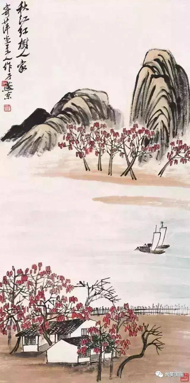 齐白石最具诗情画意山水画50幅!