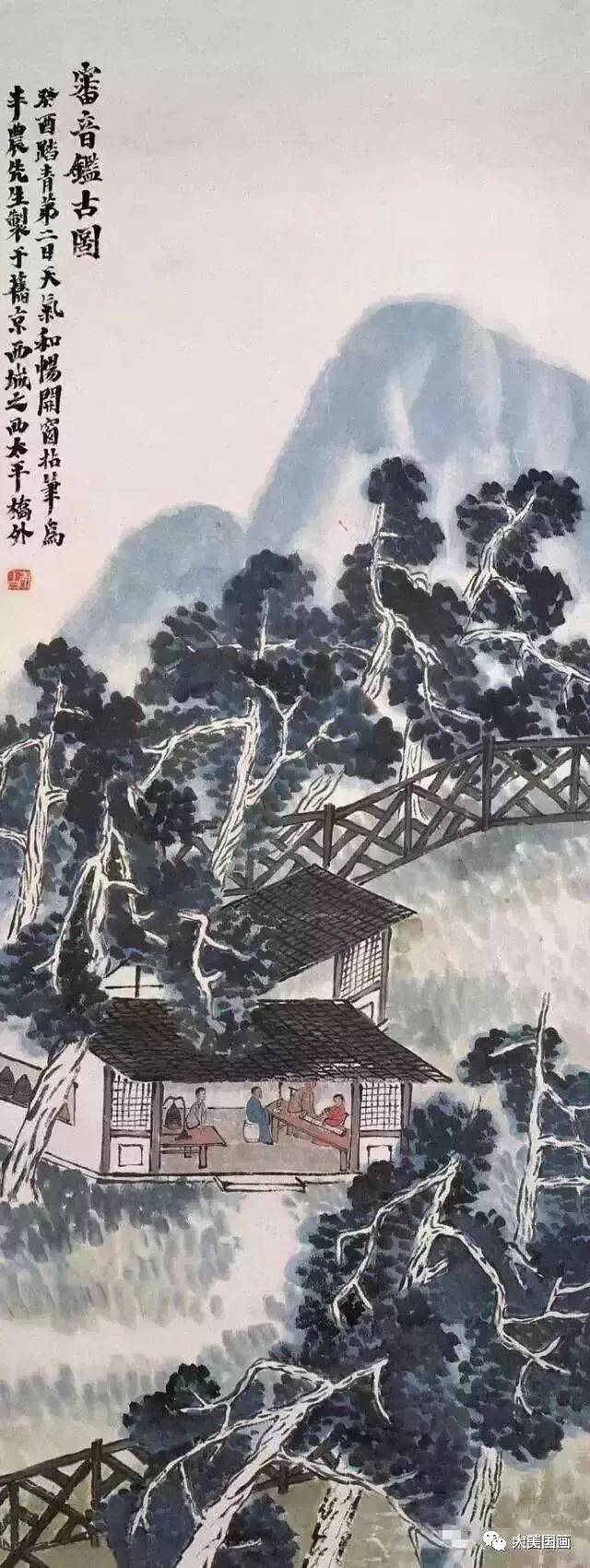 齐白石最具诗情画意山水画50幅!