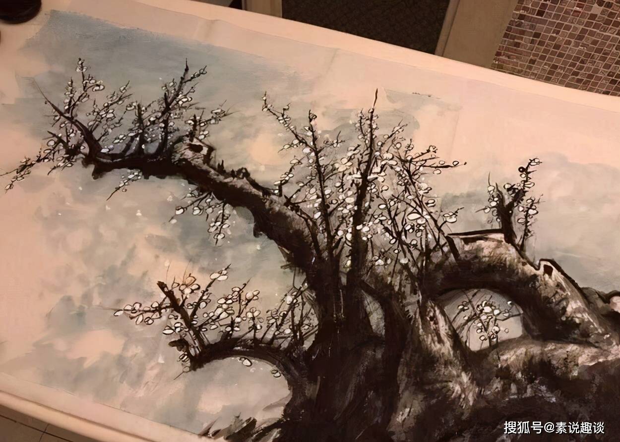 张馨予新油画作品以假乱真,为浪姐2加油,绘画技巧不输专家