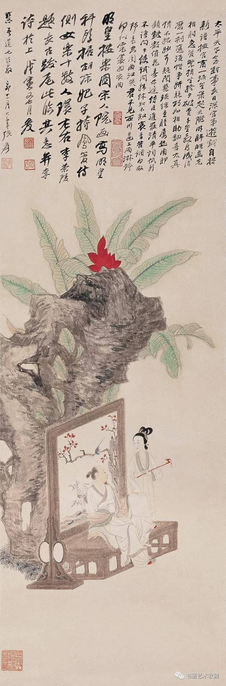 国画欣赏:张大千 花鸟作品选