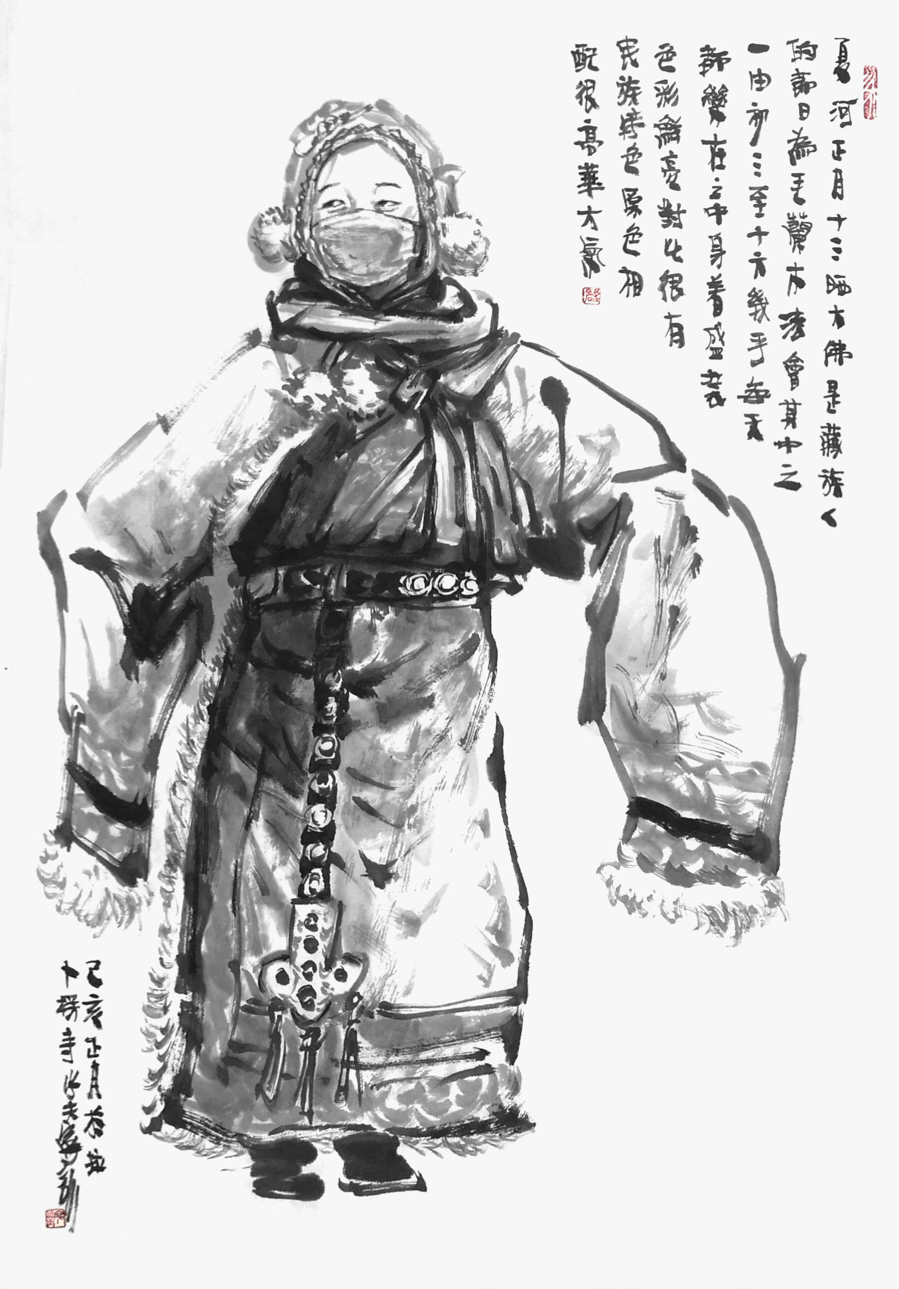 自知不自足 他一直在绘画的路上探索前行,不忘初心