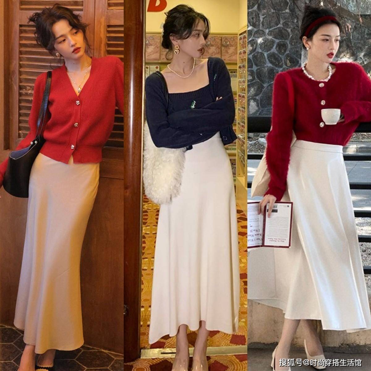 【花资】【转】立秋后火了一种穿法,叫:开衫+裙子,洋气显瘦不说,回头率超高