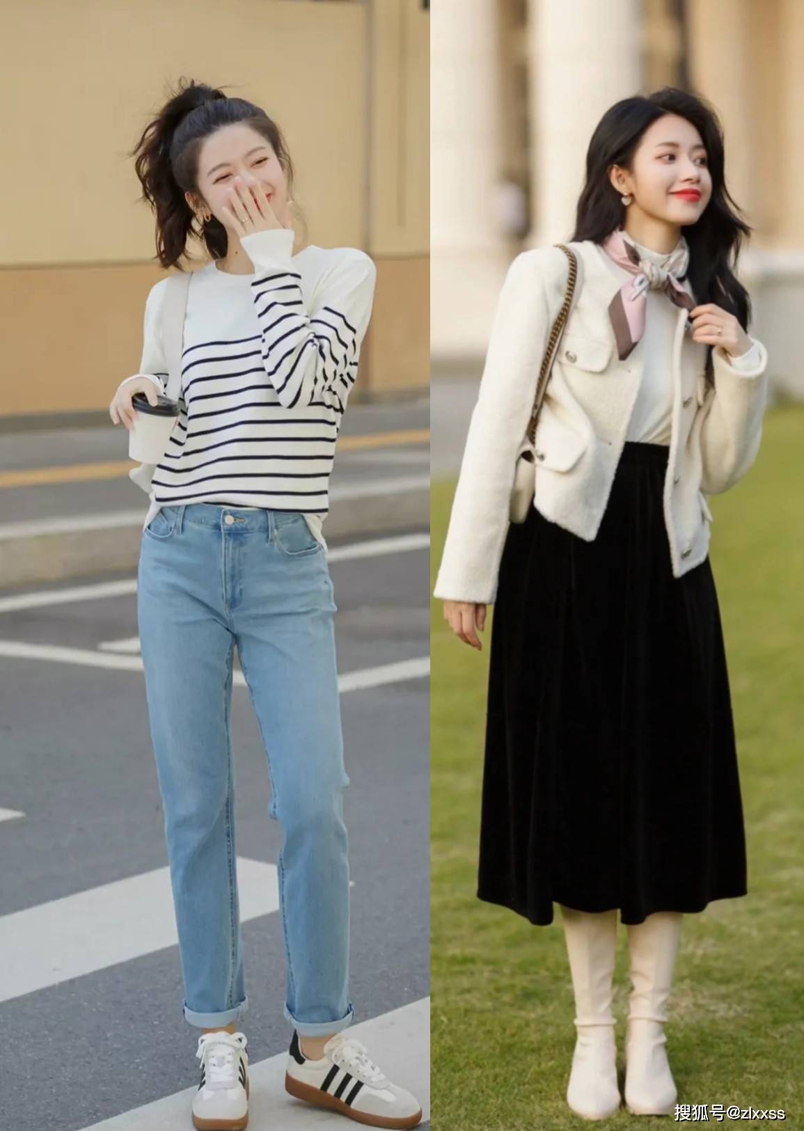 【时尚】【转】入秋之后,火了一种“氧气感”穿搭:清新减龄又养眼,真的好美