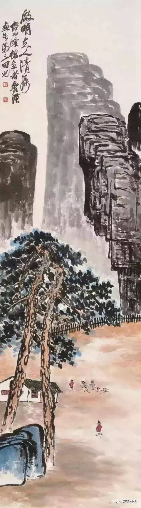齐白石最具诗情画意山水画50幅!