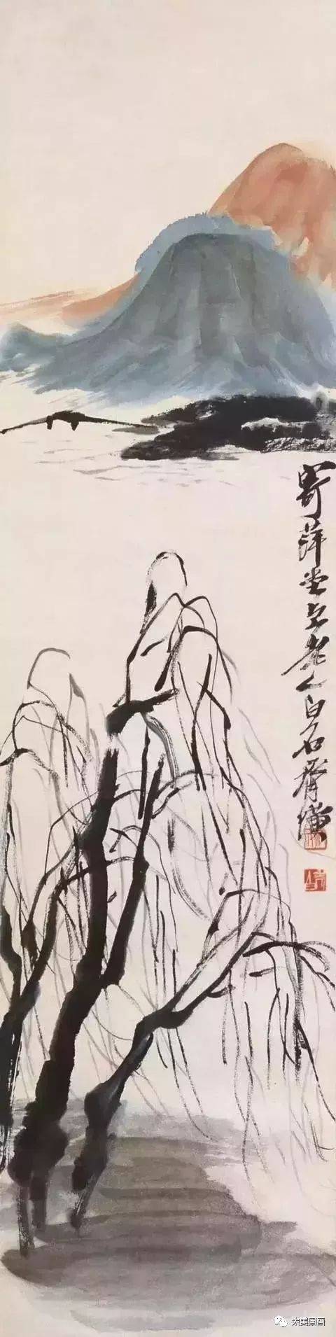 齐白石最具诗情画意山水画50幅!