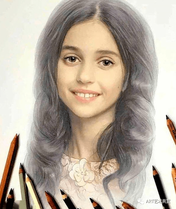 俄罗斯美女艺术家——宛如高清照片般的铅笔画