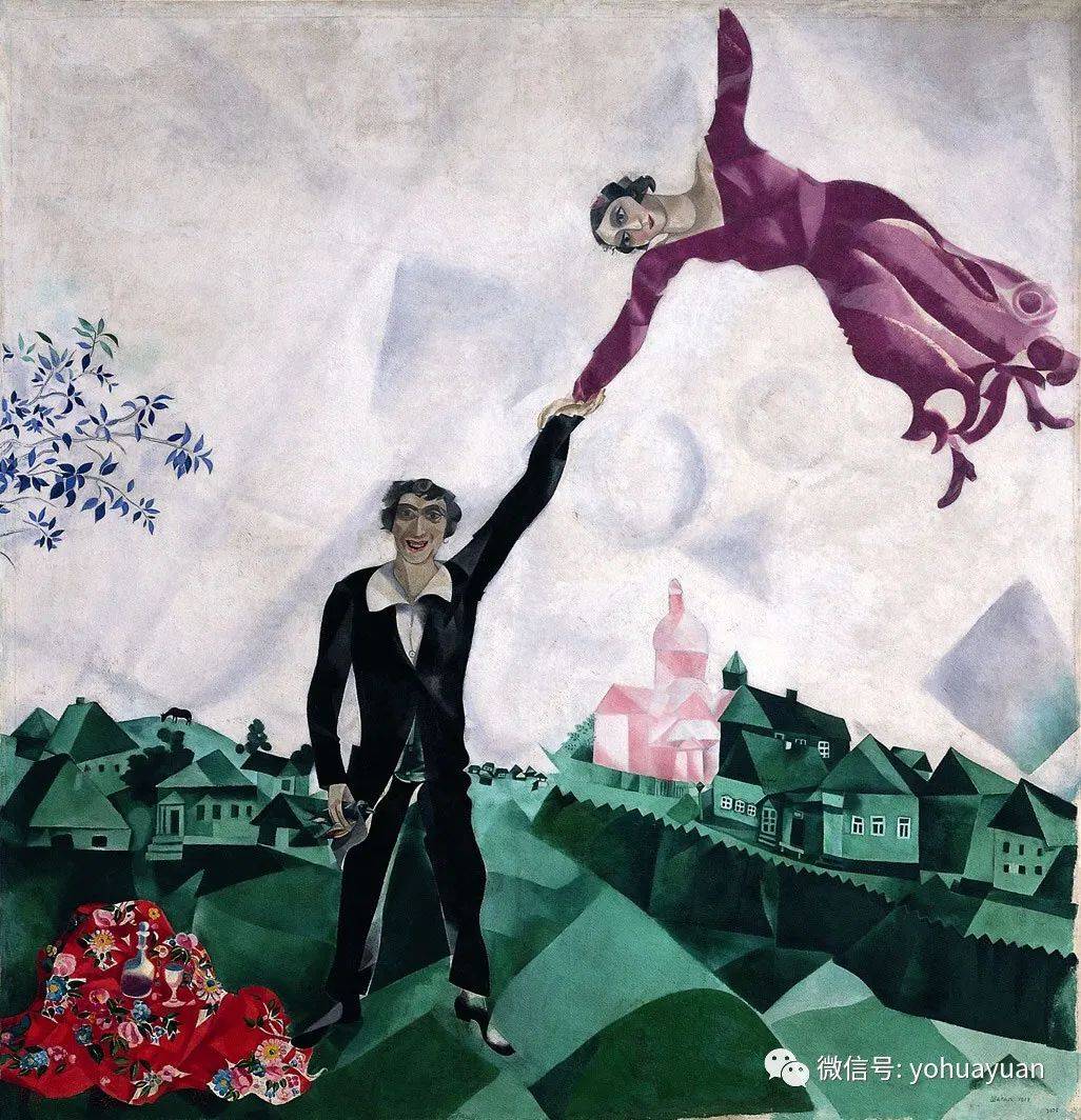 油画大师夏加尔,色彩有何变化
