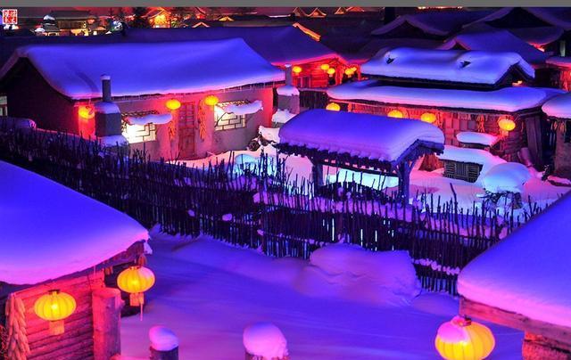 梦幻雪乡:童话般的冰雪世界,猪肉炖粉条、小鸡炖蘑菇一个也不少