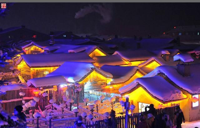 梦幻雪乡:童话般的冰雪世界,猪肉炖粉条、小鸡炖蘑菇一个也不少