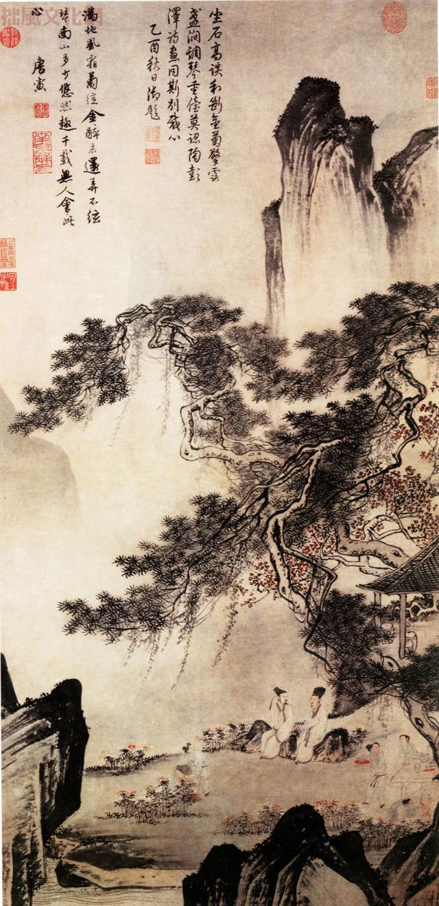 唐寅雄浑水墨作品欣赏