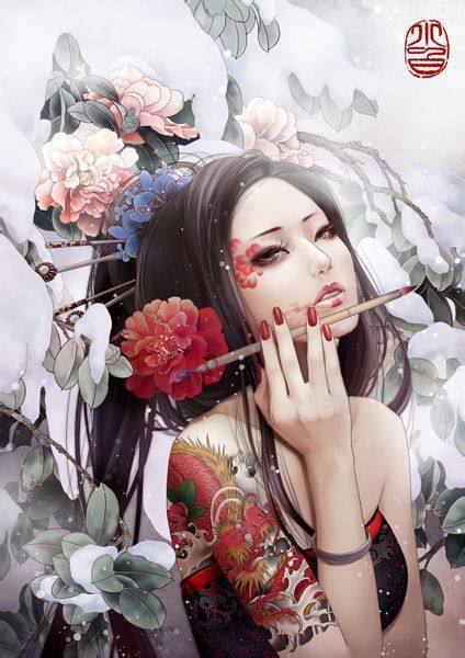 盘点那些美腻的古风韵味插画和背后少为人知的插画师——图多慎进