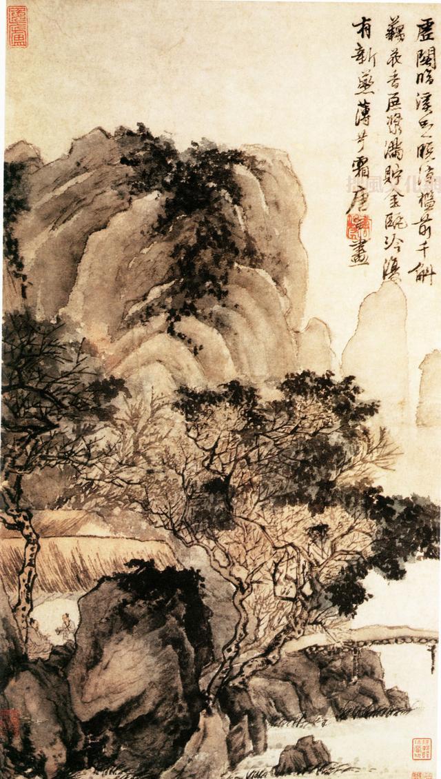 唐寅雄浑水墨作品欣赏